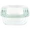 Martha Stewart Square Glass Storage Containers with Mint Lids